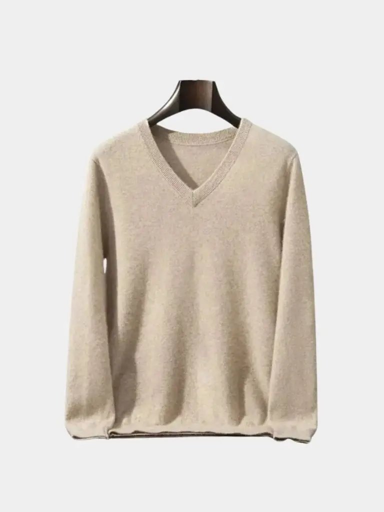 Men’s Cashmere Sweater – Neck Knitwear Soft Luxury Knit SPECTER