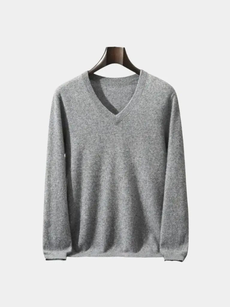 Men’s Cashmere Sweater – Neck Knitwear Soft Luxury Knit SPECTER